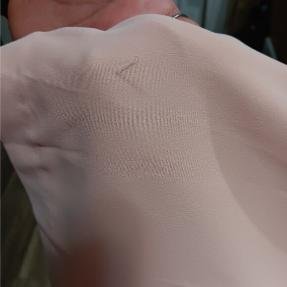 Lauren Ralph Lauren Womens size 8 Pale Pink Dress Long Length Blouson Belted - Picture 14 of 16